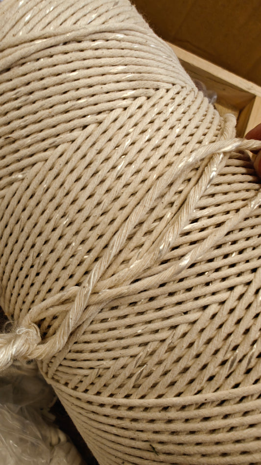 Cordelette Argentée au mètre