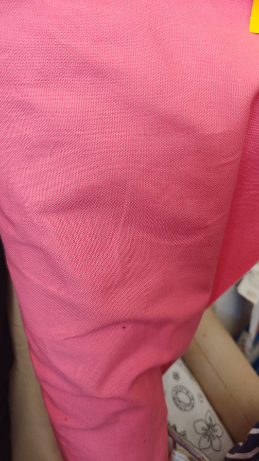 Toile coton rose