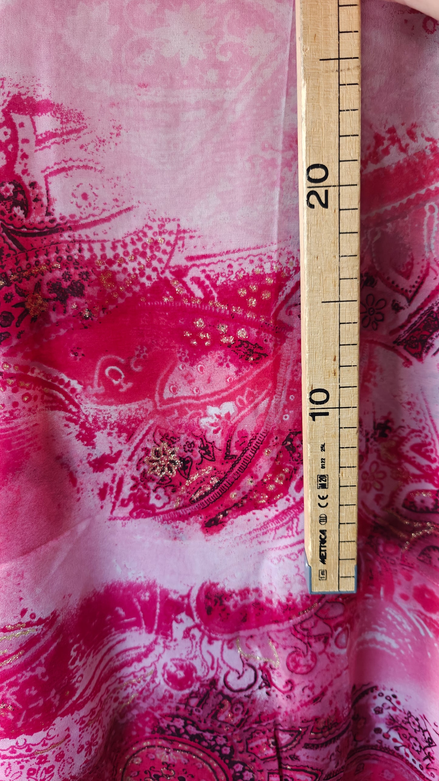 VOILAGE ROSE PAILLETTES 100X140cm