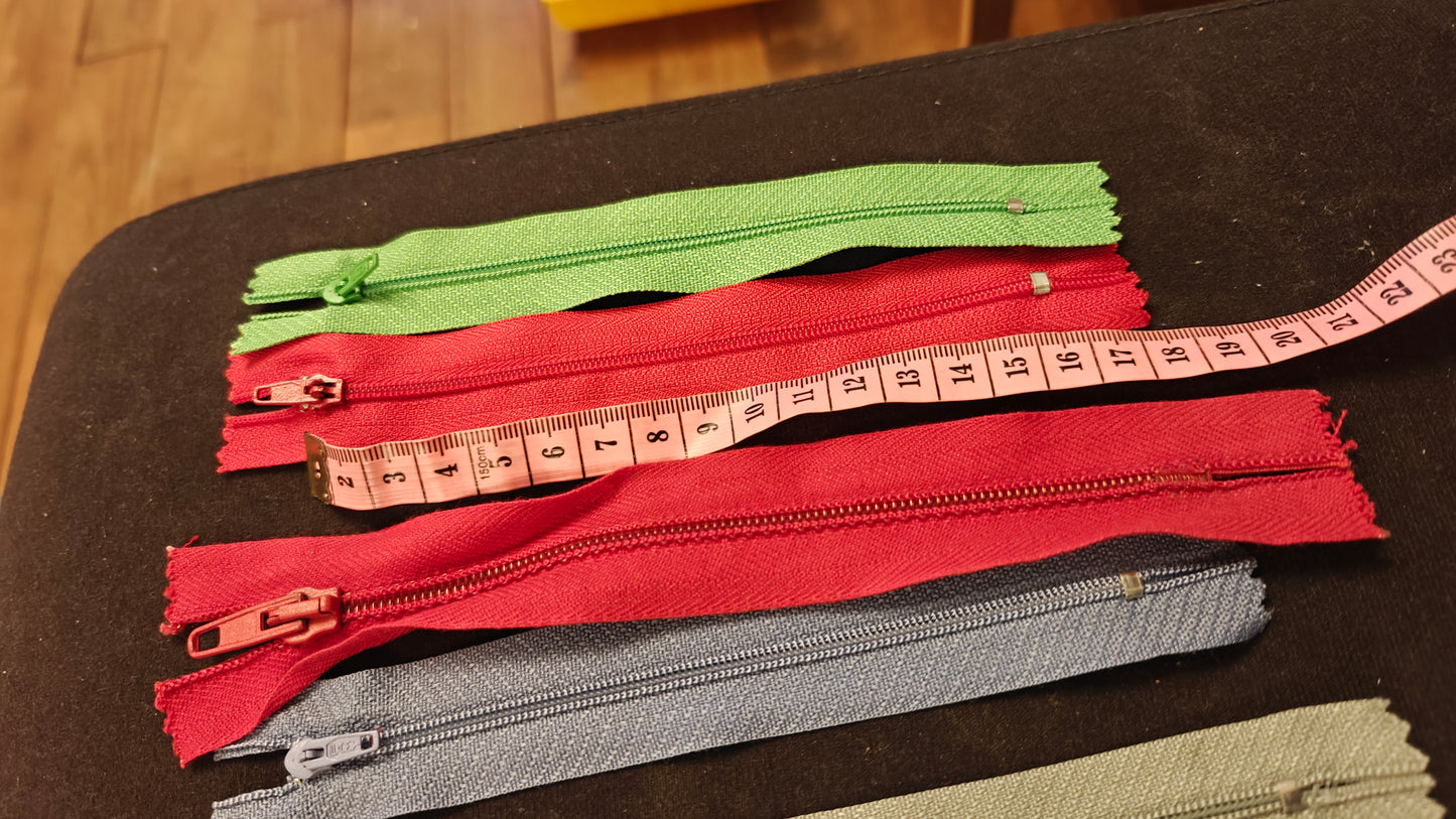 Mega Box Pro - 30 Fermetures Éclair Variées Sauvées | Mercerie Pas Cher Alsace