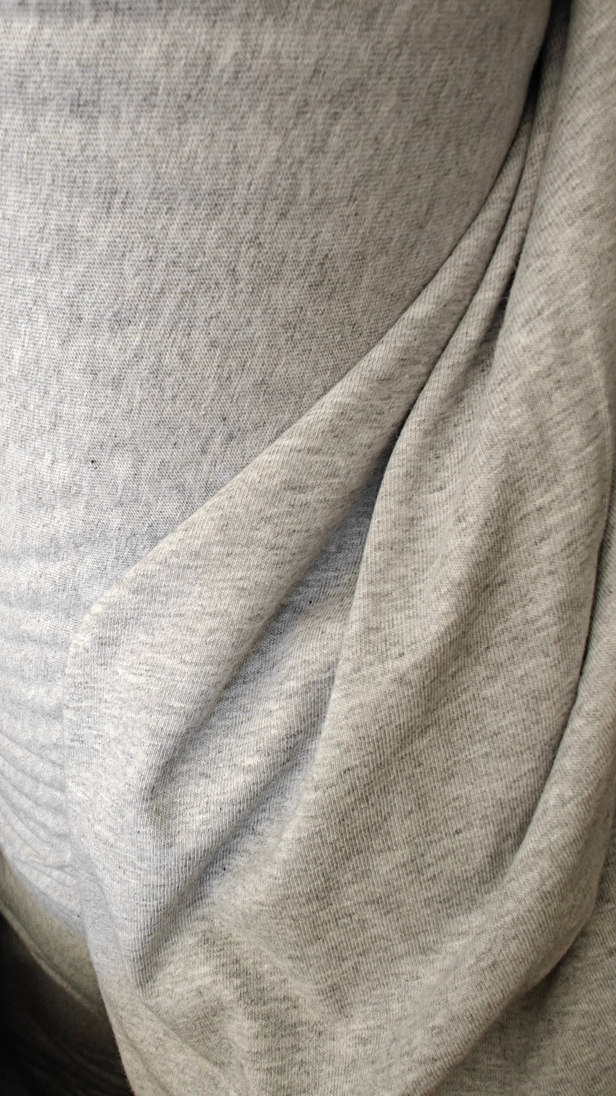 Jersey Fin 100% Coton — Bleu / Gris Chiné / Blanc · au mètre × 150cm | -60%