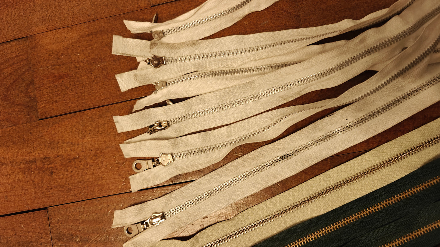 FERMETURE ÉCLAIR SÉPARABLE MÉTALLIQUE 25 À 70 CM - PLUSIEURS COULEURS | GILET, CARDIGAN, VESTE ENFANT, BLOUSON