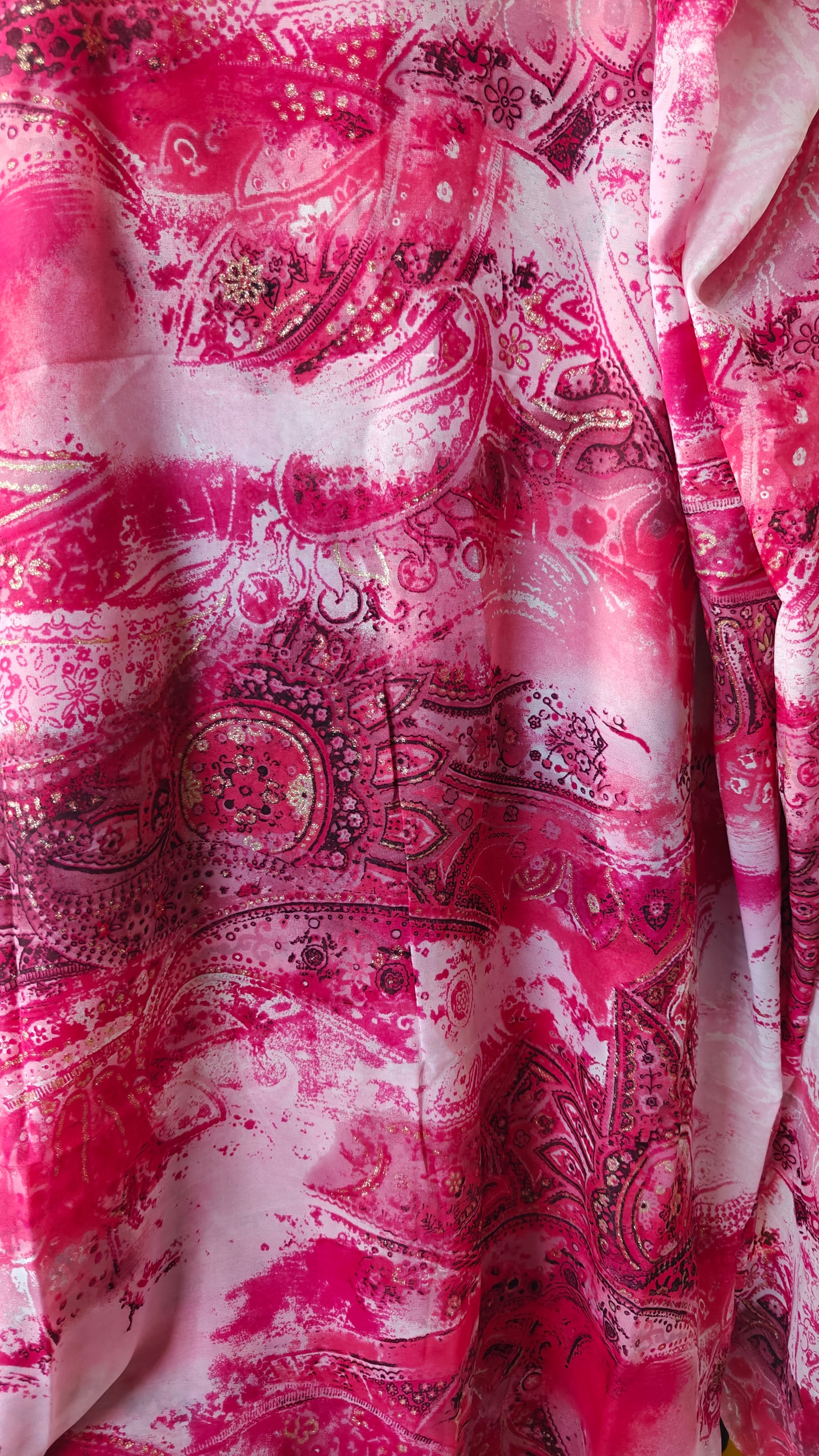 VOILAGE ROSE PAILLETTES 100X140cm