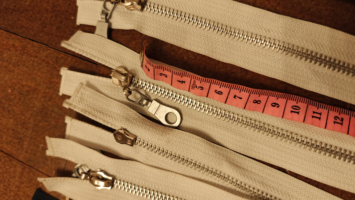 FERMETURE ÉCLAIR SÉPARABLE MÉTALLIQUE 25 À 70 CM - PLUSIEURS COULEURS | GILET, CARDIGAN, VESTE ENFANT, BLOUSON