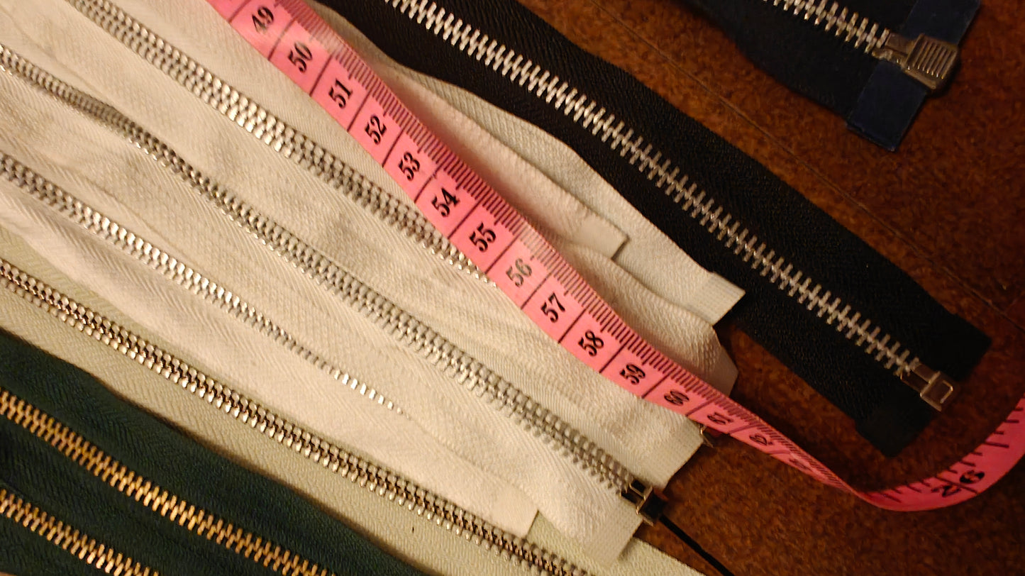 FERMETURE ÉCLAIR SÉPARABLE MÉTALLIQUE 25 À 70 CM - PLUSIEURS COULEURS | GILET, CARDIGAN, VESTE ENFANT, BLOUSON