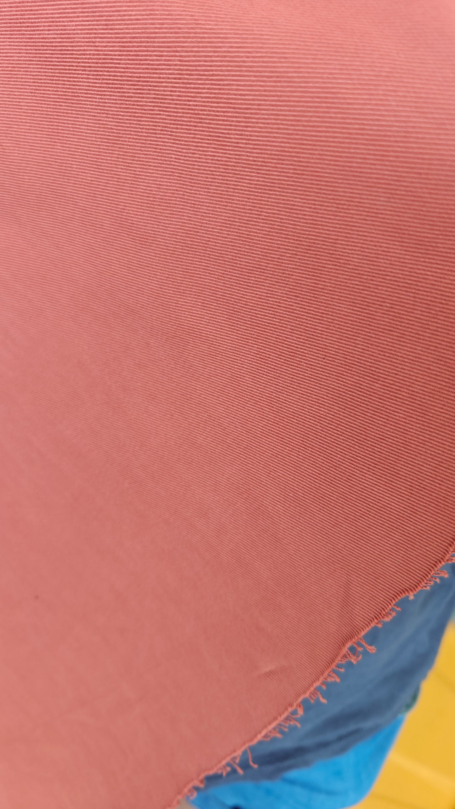 Rose Poudre Uni défaut  - Melange Coton Polyester