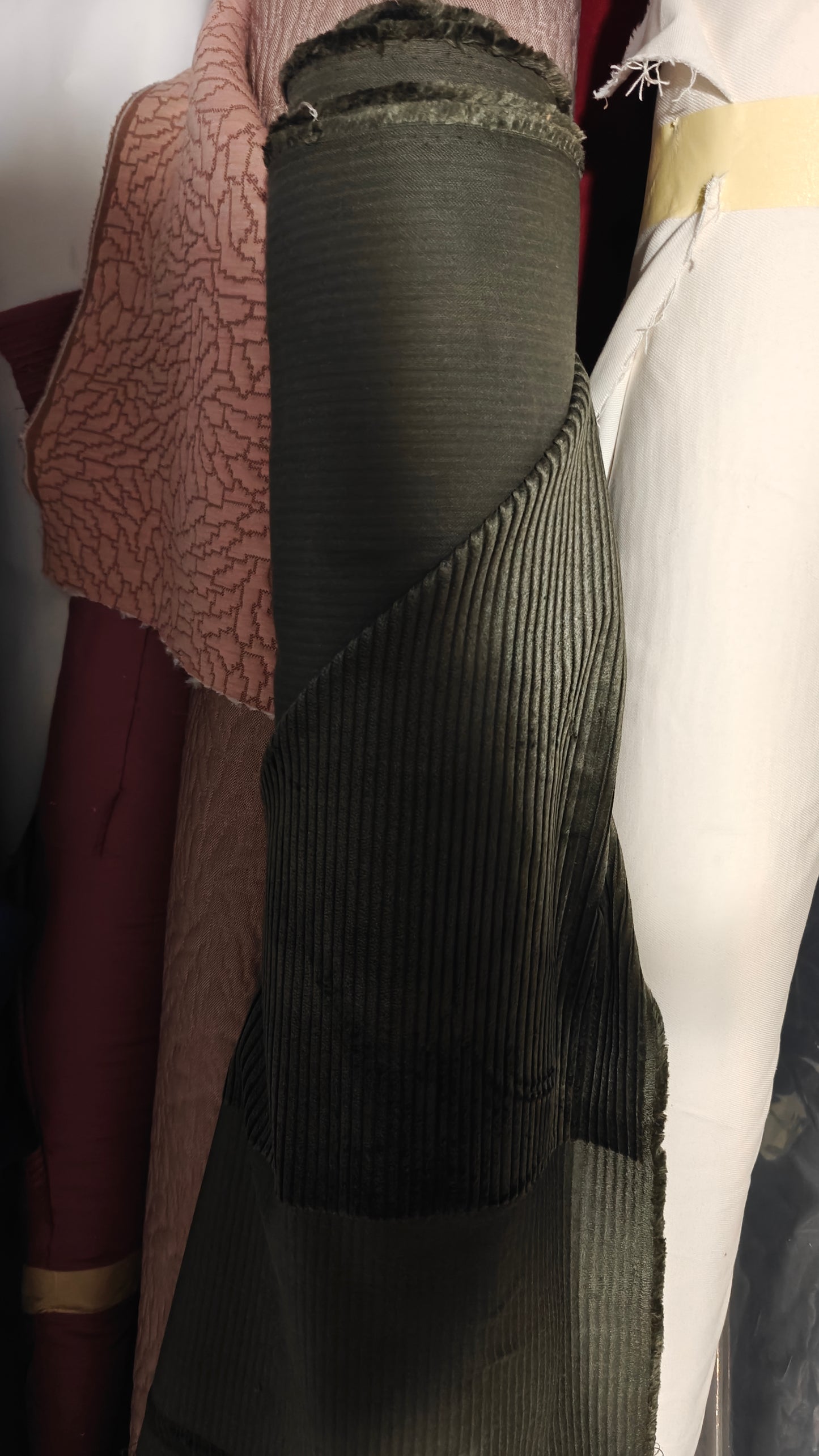 🌲Velours Grosses Côtes au mètre  -