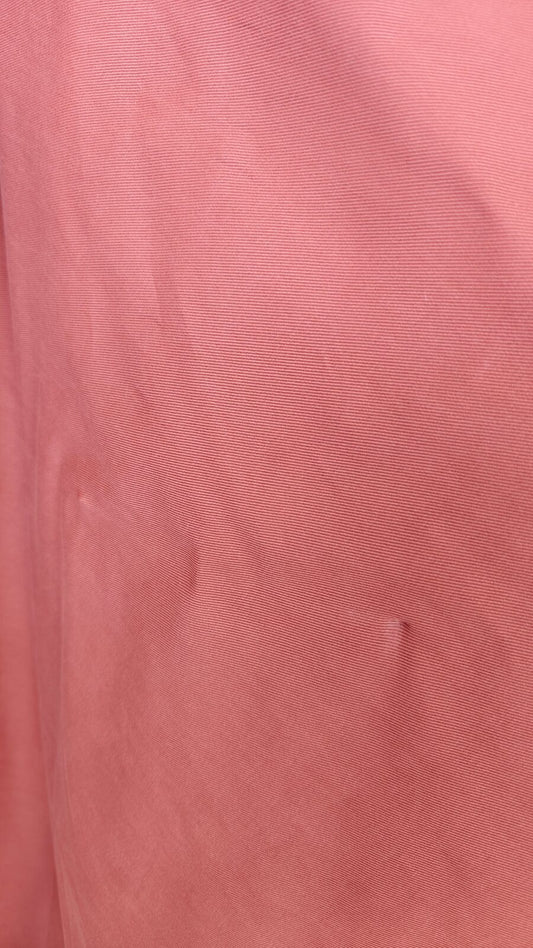 Rose poudre uni melange coton polyester - vue 1