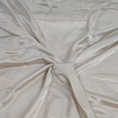 Satin Fluide Beige Doré Brillant 240x135cm – Coupon Unique