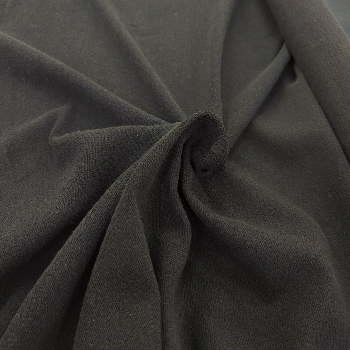 Tissu maille Tricot Noir - souple 150*140cm