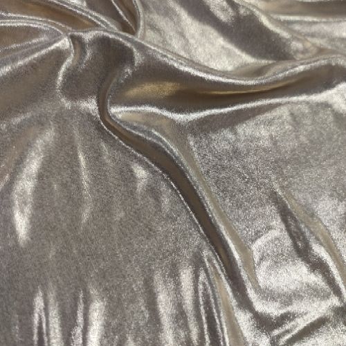 Lurex doré fluide satiné 150x130cm