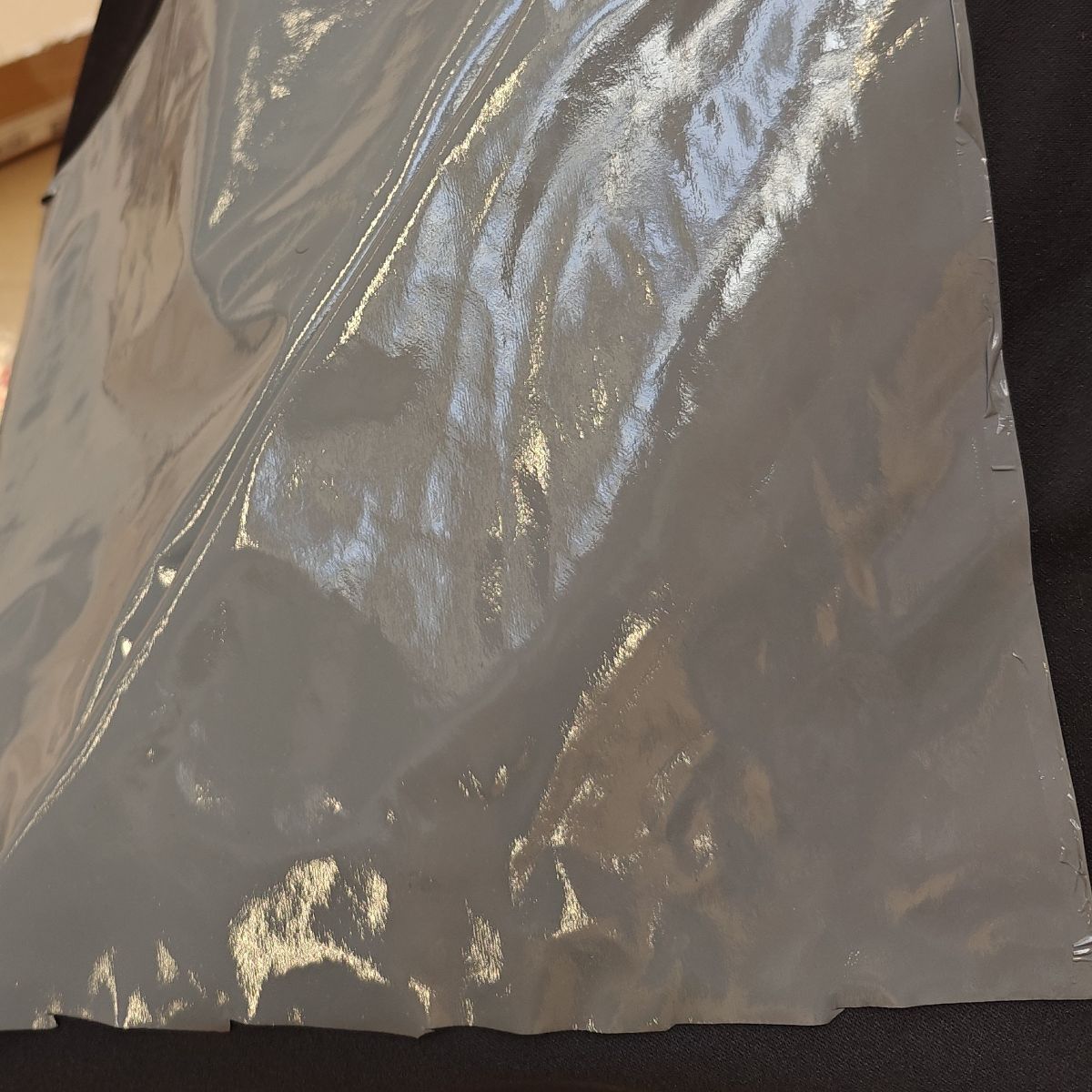 Simili Cuir Gris Doublé Lycra Noir — Coupon Unique