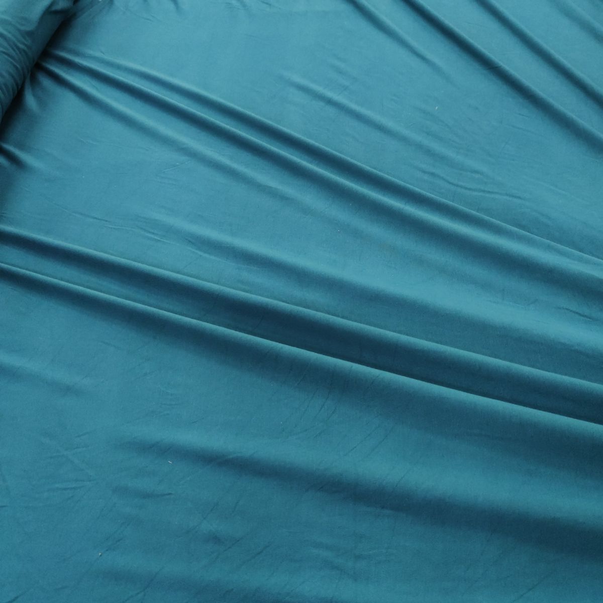 Jersey Bleu Pétrole doux stretch  150x160cm
