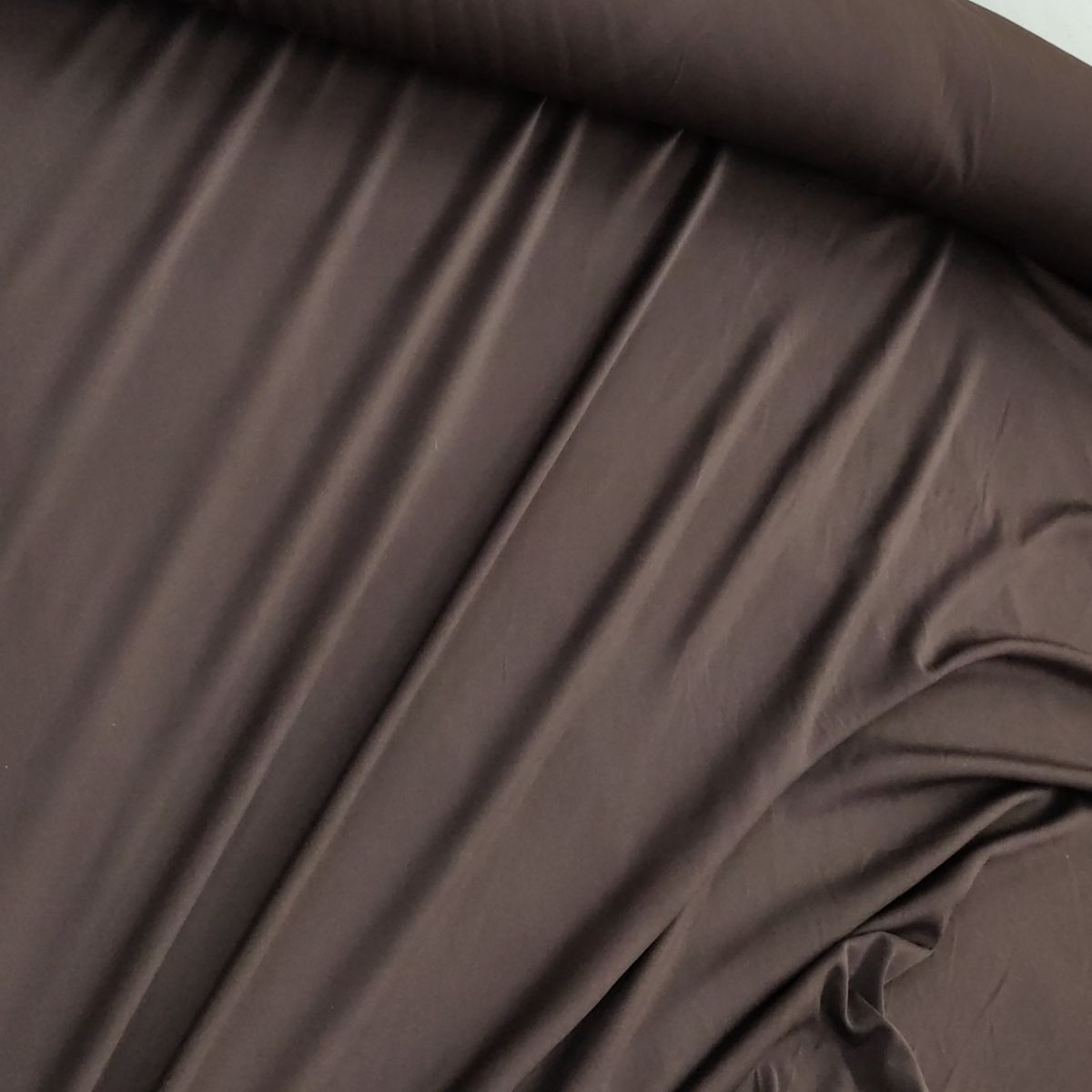 Jersey marron léger fin très stretch 150x143cm