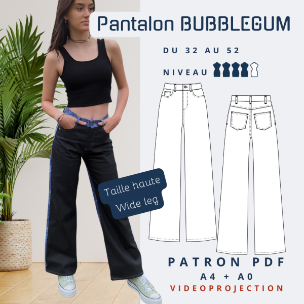 BUBBLEGUM - Pantalon Femme - Tailles du 32 au 52