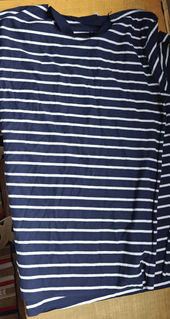 Zoom texture jersey - Jersey T-shirt Marinière non fini non co