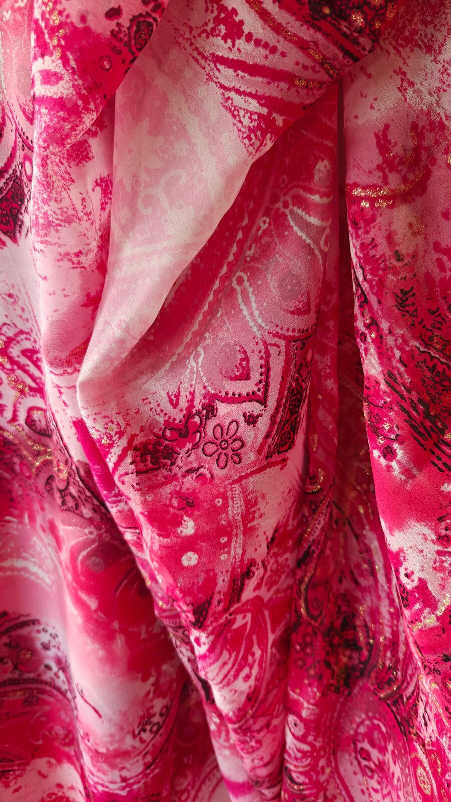 Voilage rose paillettes - vue 3