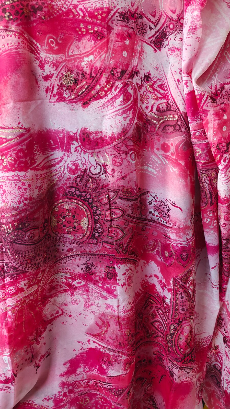 Voilage rose paillettes - vue 5