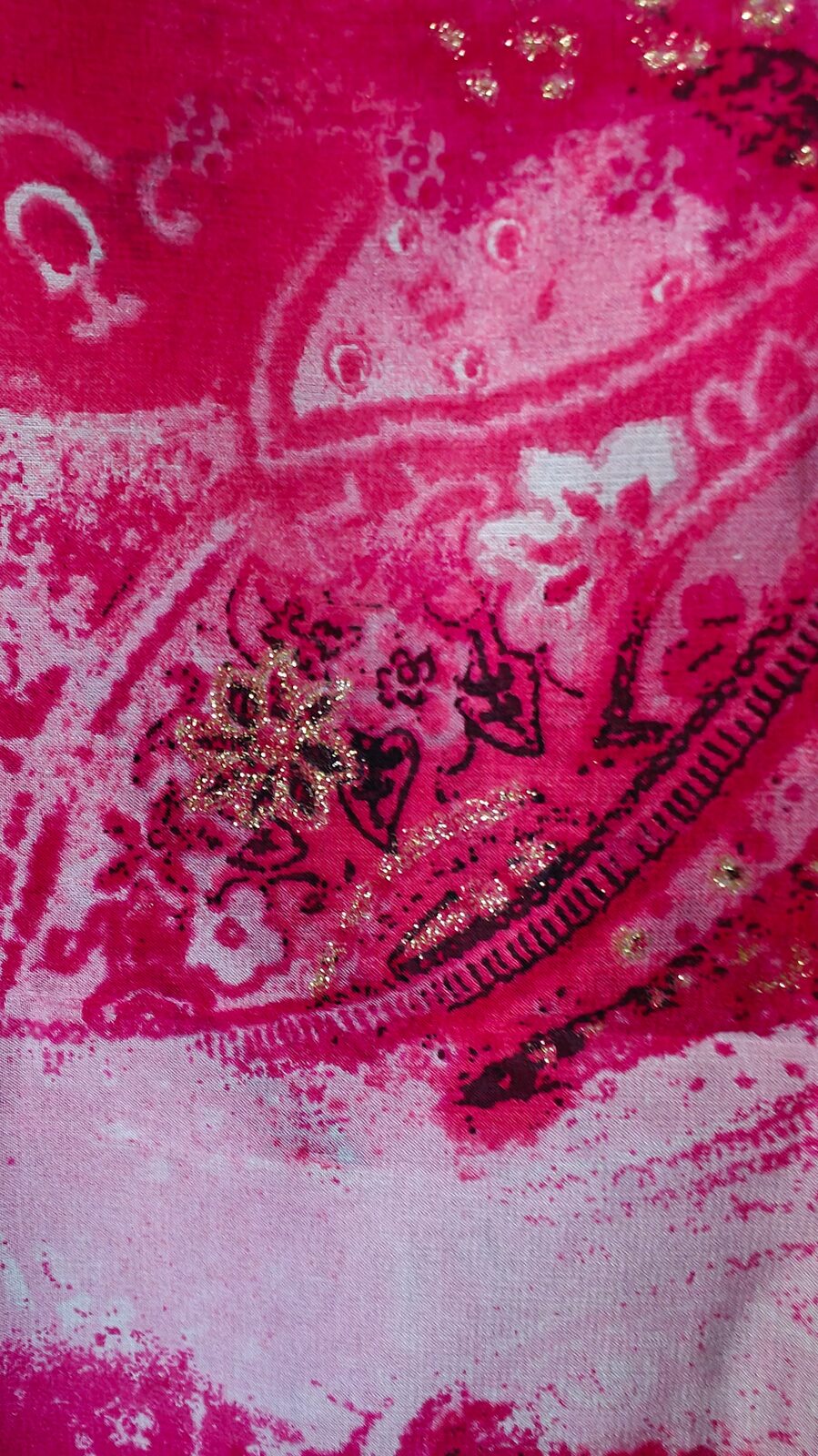 Voilage rose paillettes - vue 8